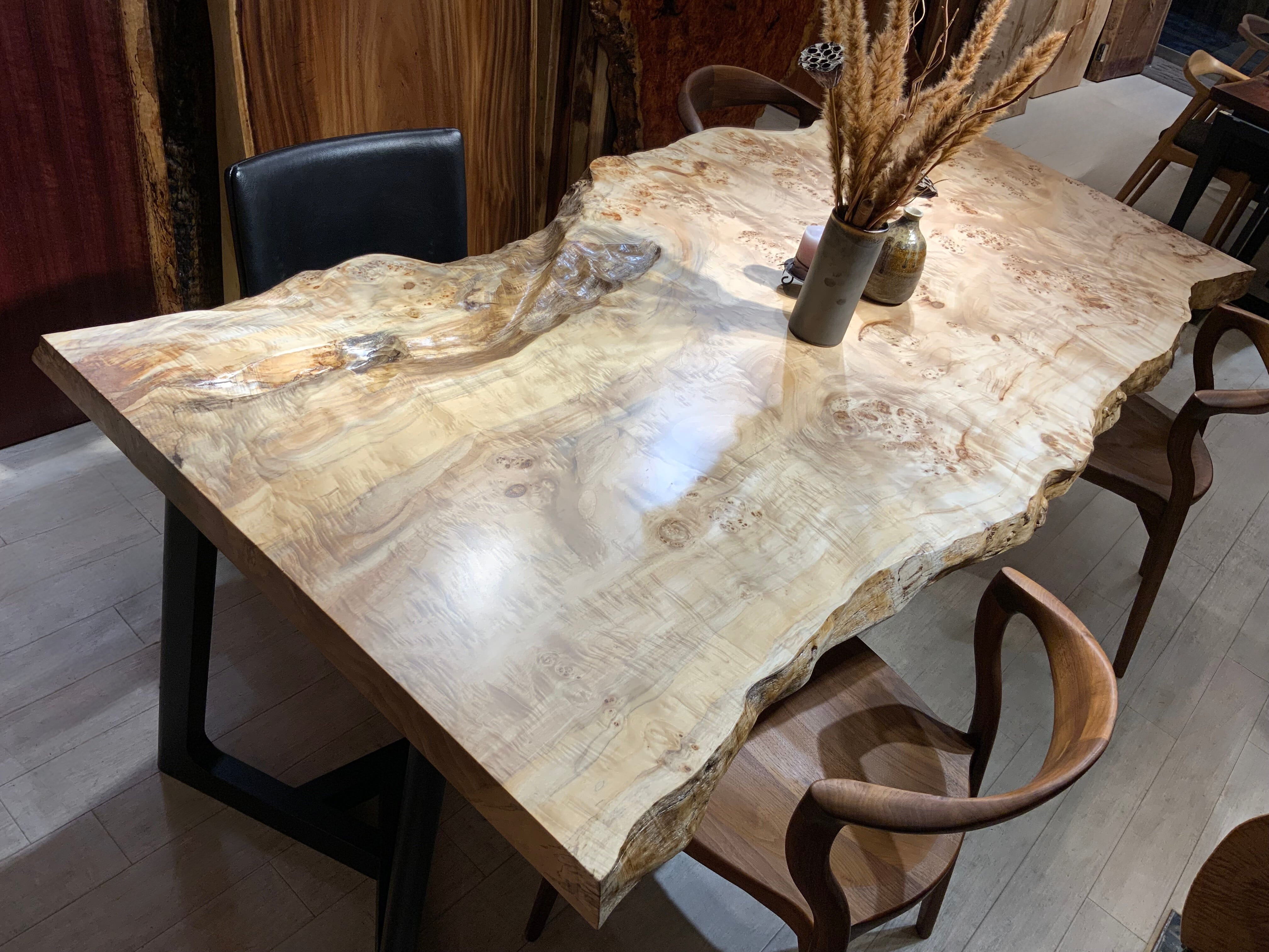 ポプラ瘤_2270×860-1030×60_浅草本店_テーブル天板/一枚板 242066