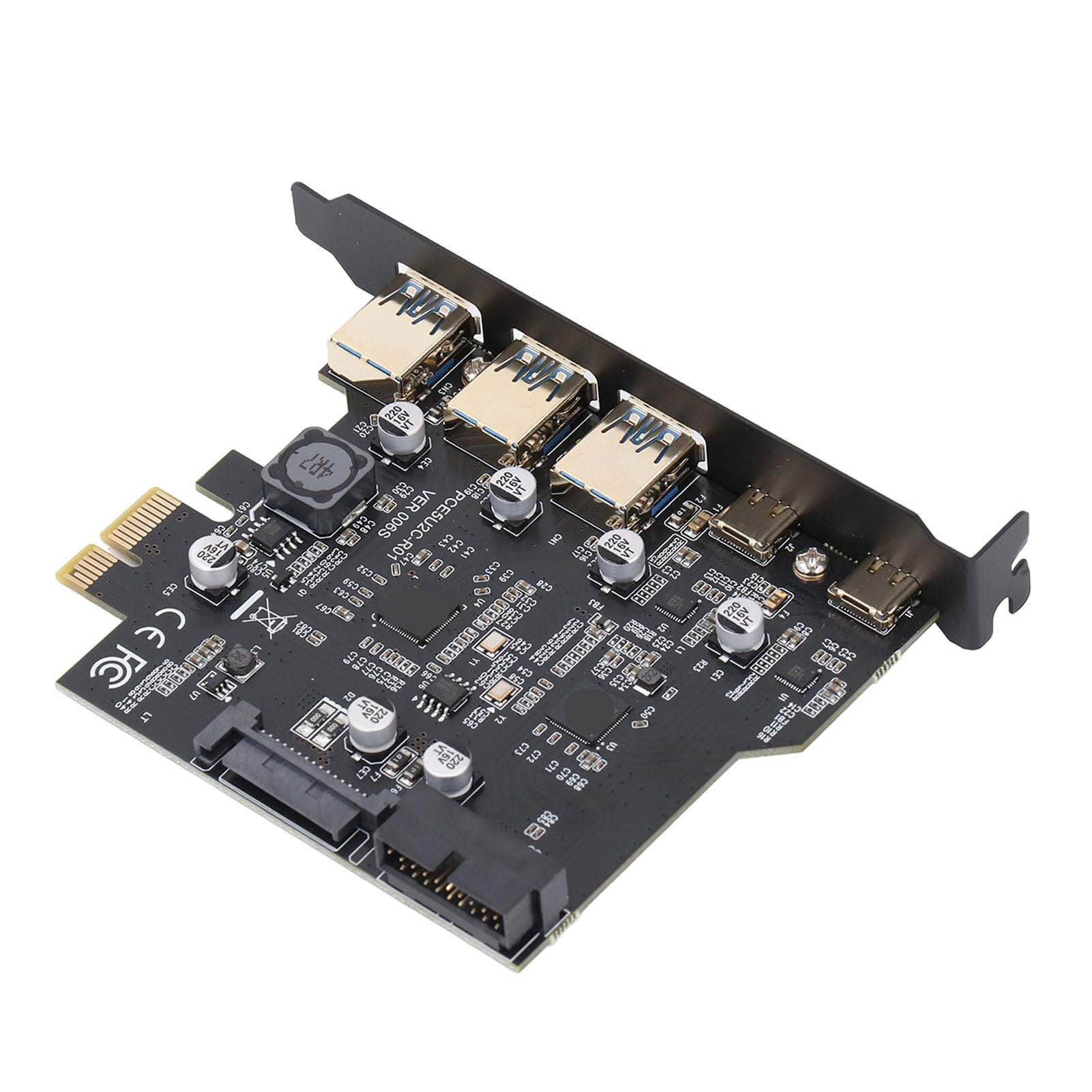 Bannik 6X USB 3.2 PCIE 拡張カード PCIE 1X から USB 3.2 TYPE