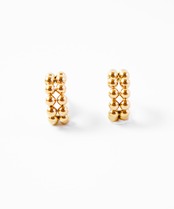 ダブルドットハーフフープピアス/023028