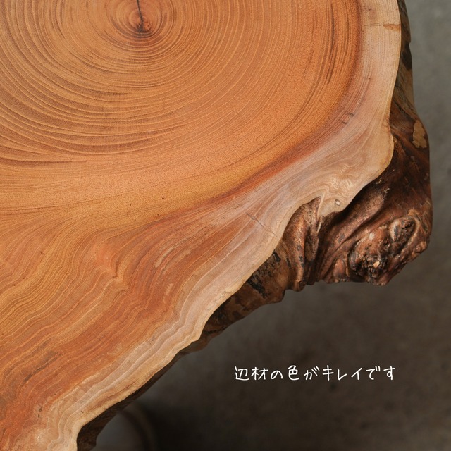 欅の輪切り 一枚板ローテーブル