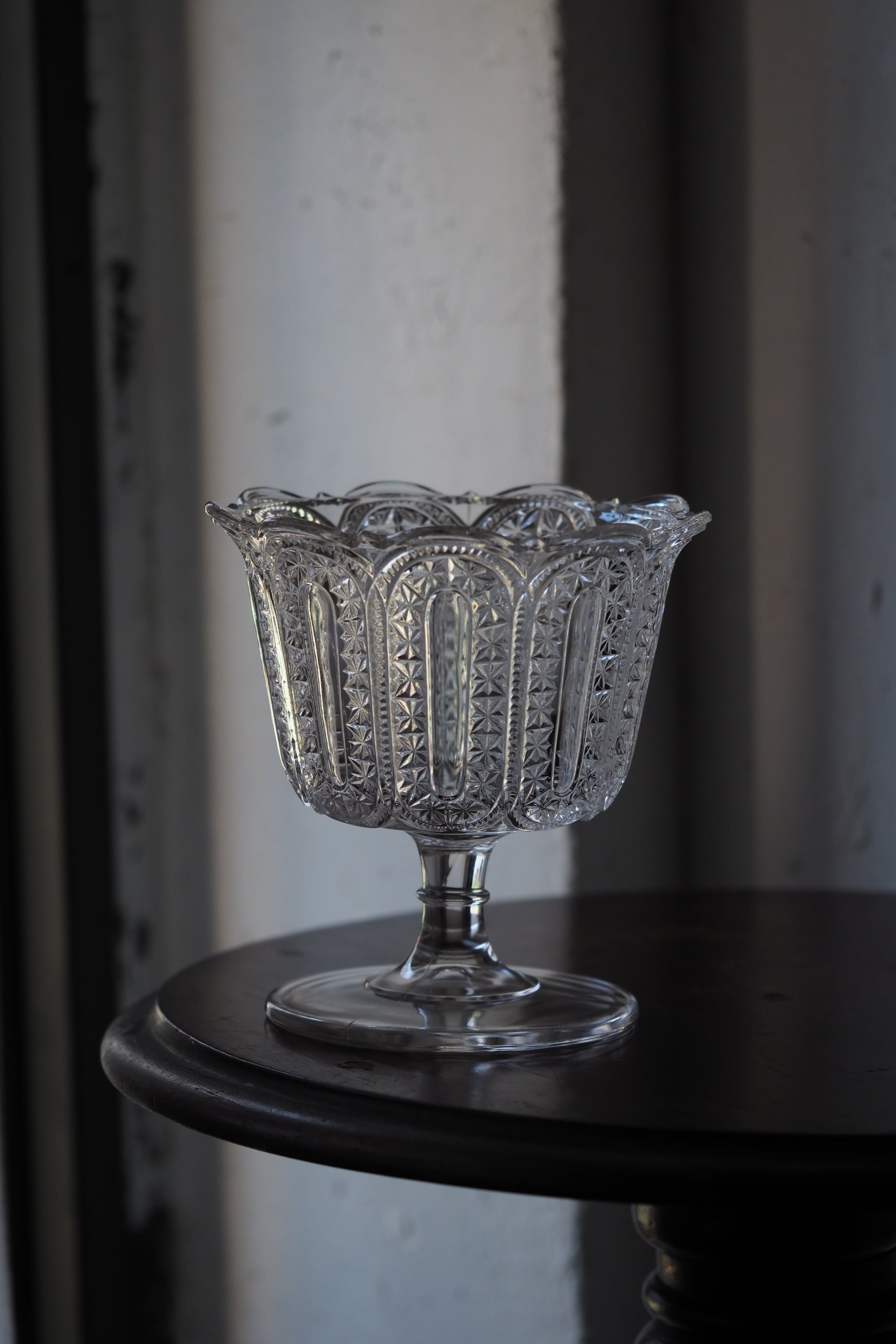 ⬛55年前ヴィンテージ品♥高級感漂うカット8角ガラス ♥小鉢