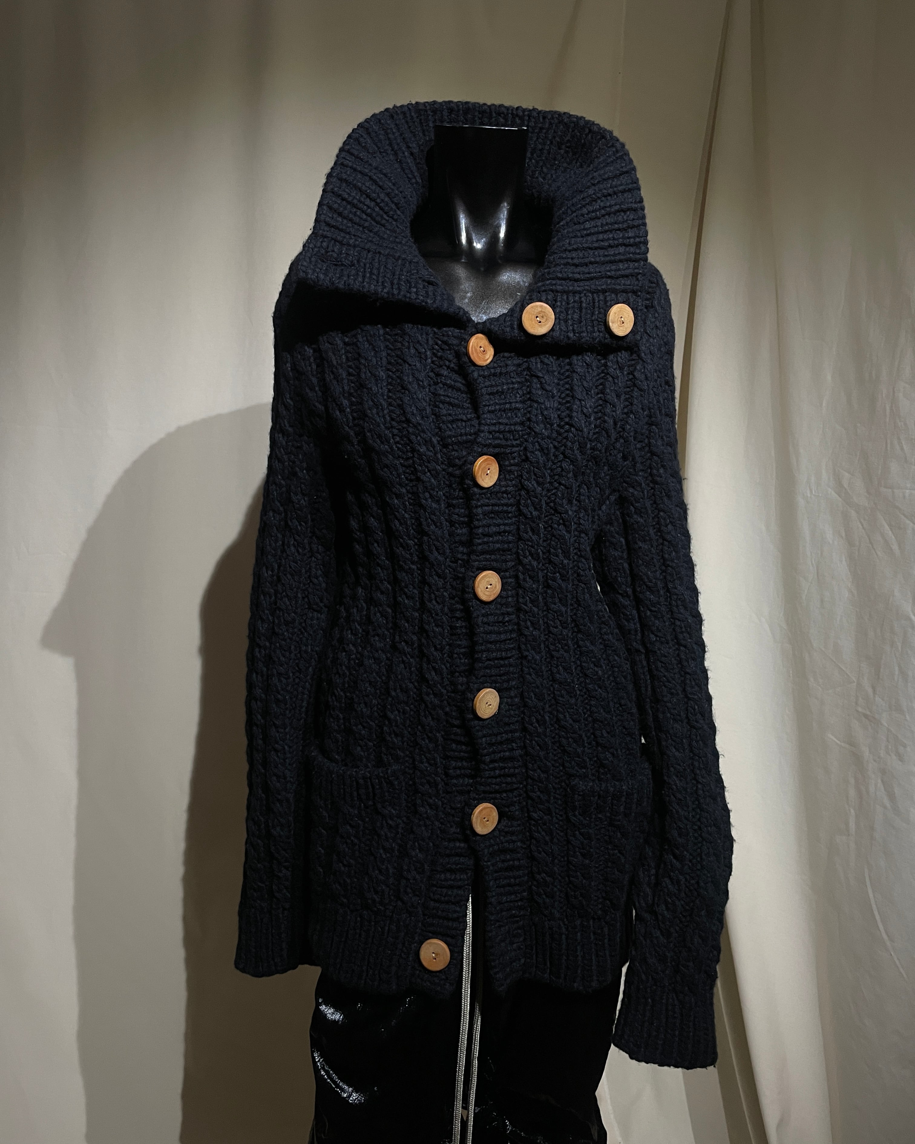 F/W2003 Number (N)ine Takahiro Miyashita - 'Kurt' Cable Knit