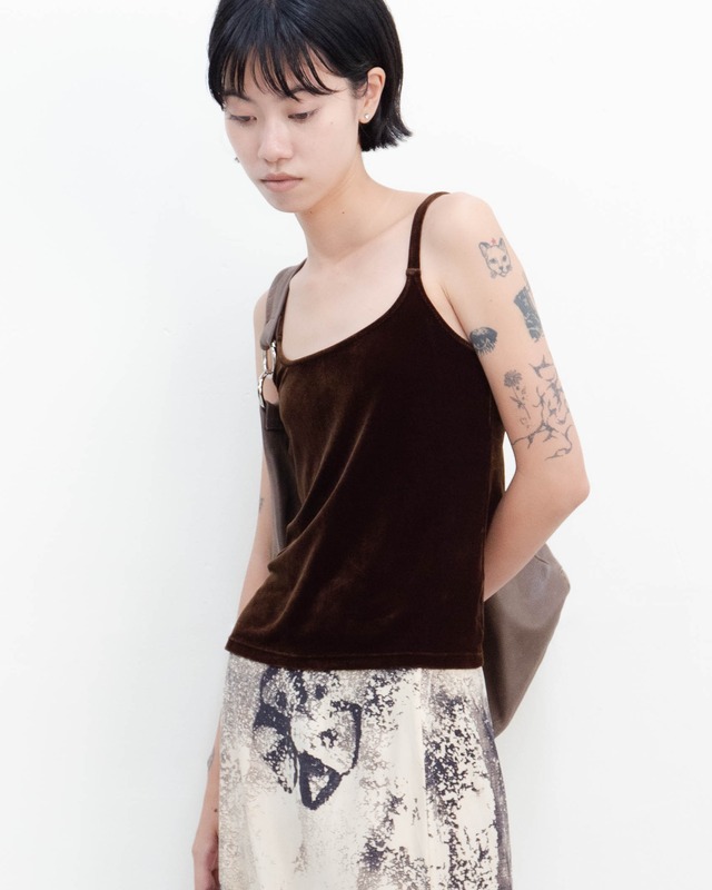 1990s velour camisole