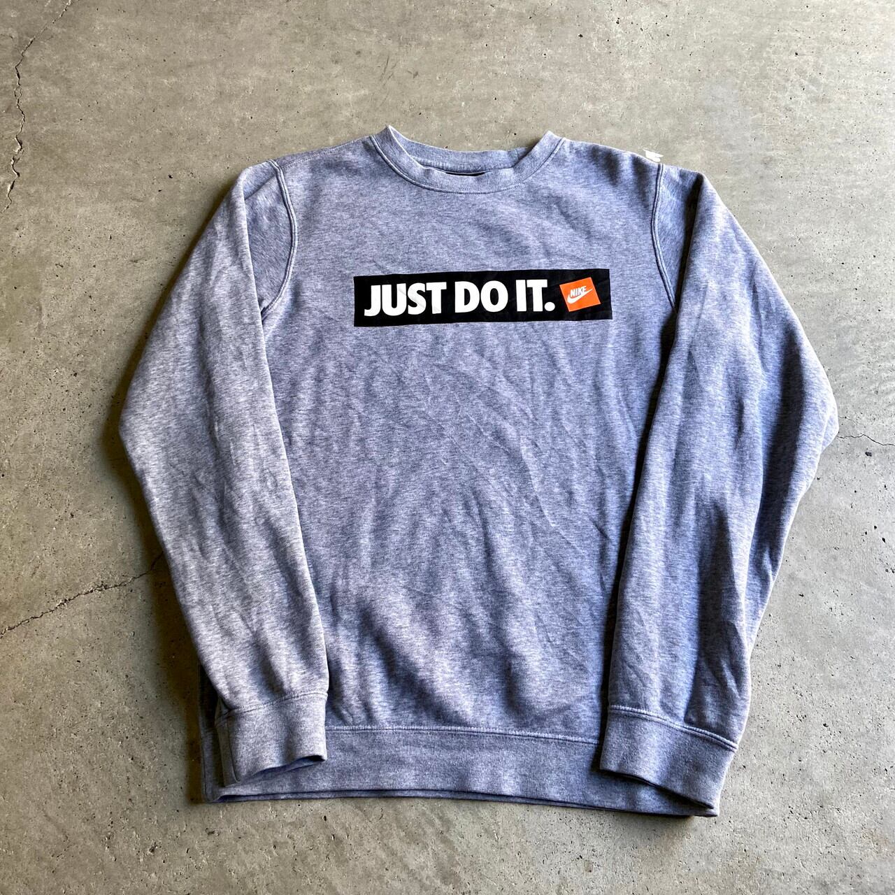 【美品】NIKE ナイキ JUST DO IT ロゴスウェット トレーナー