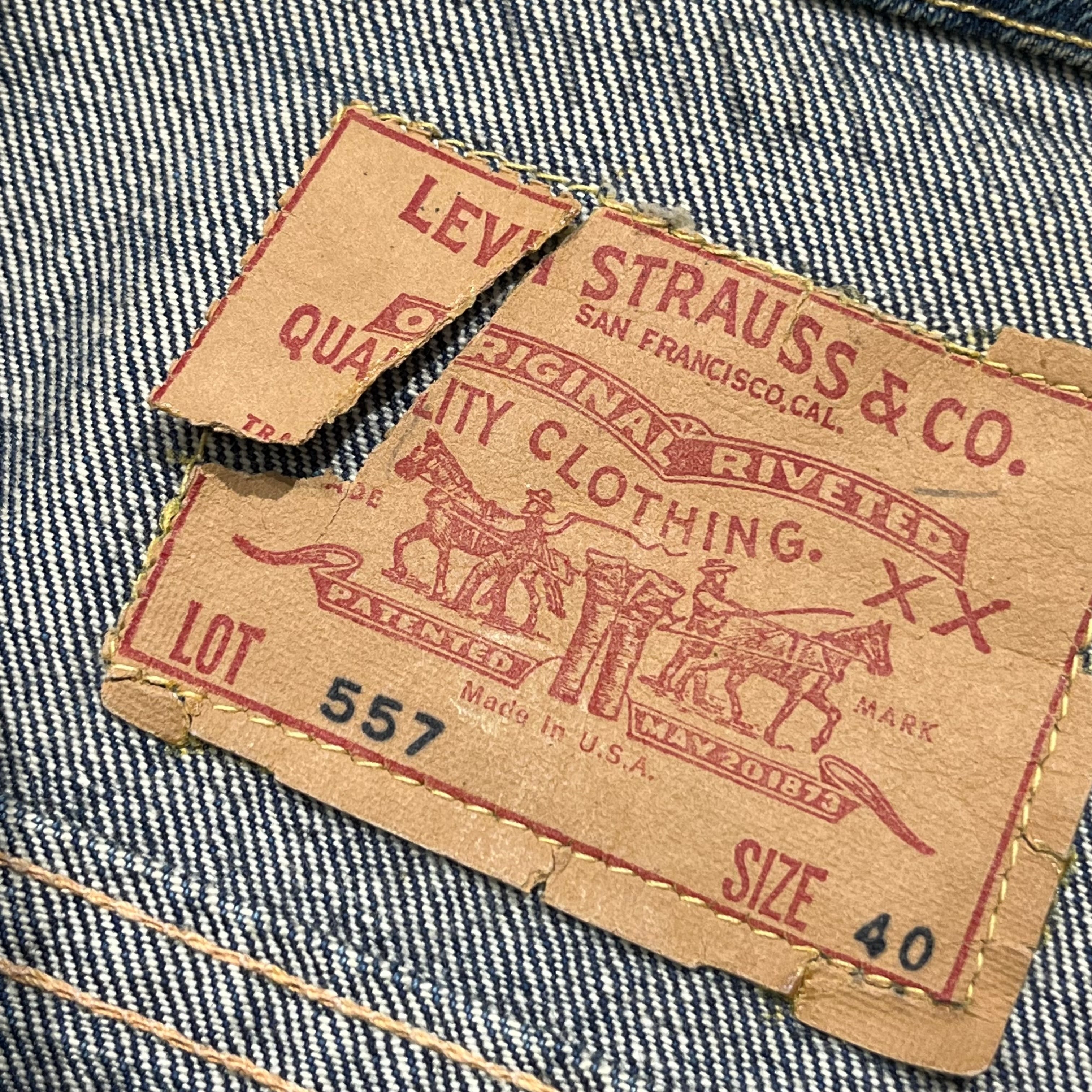 70's VINTAGE Levi's デニムパッチワーク柄コーデュロイ557 70's VINTAGE Levi's デニムパッチワーク柄コーデュロイ557