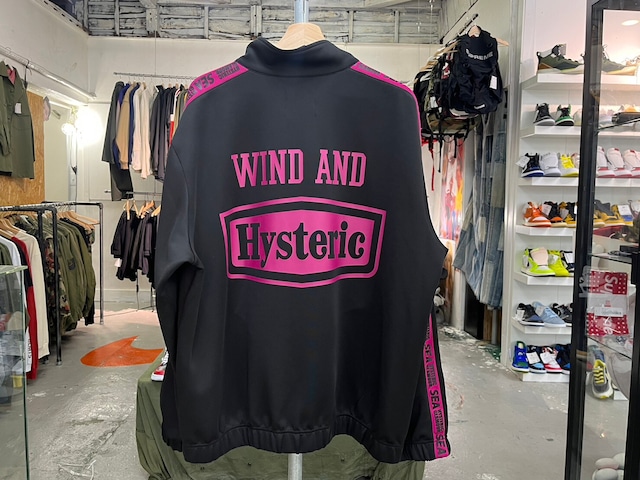 HYSTERIC GLAMOUR × WIND AND SEA WDS ZIP UP JERSEY JACKET BLACK XL WDS-C-HYS-23-AP-Q1-13 67188