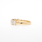 オーバルカット ダイヤモンド ハーフエタニティリング K18 / D / VS1 / 1.407ct