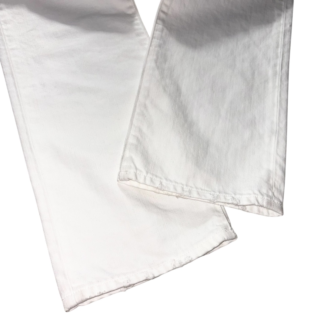 SAINT LAURENT PARIS white denim skinny pants