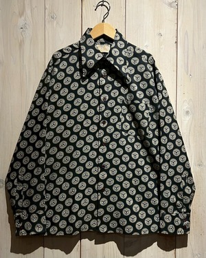 【a.k.a.C.a.k.a vintage】70's “Sears” Abstract Pattern Vintage L/S Shirt