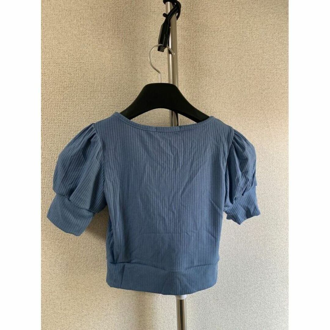 紺 ワンサイズ ボトムシャツ 丈短Tシャツ バススリーブ