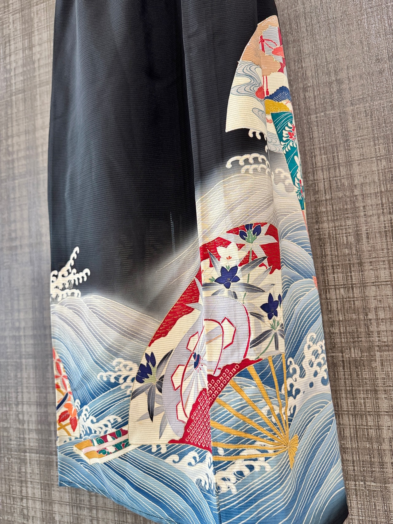 See-through long skirt 681(夏用着物)