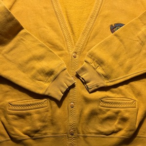 vintage BEST COMPANY mustard color sweat cardigan