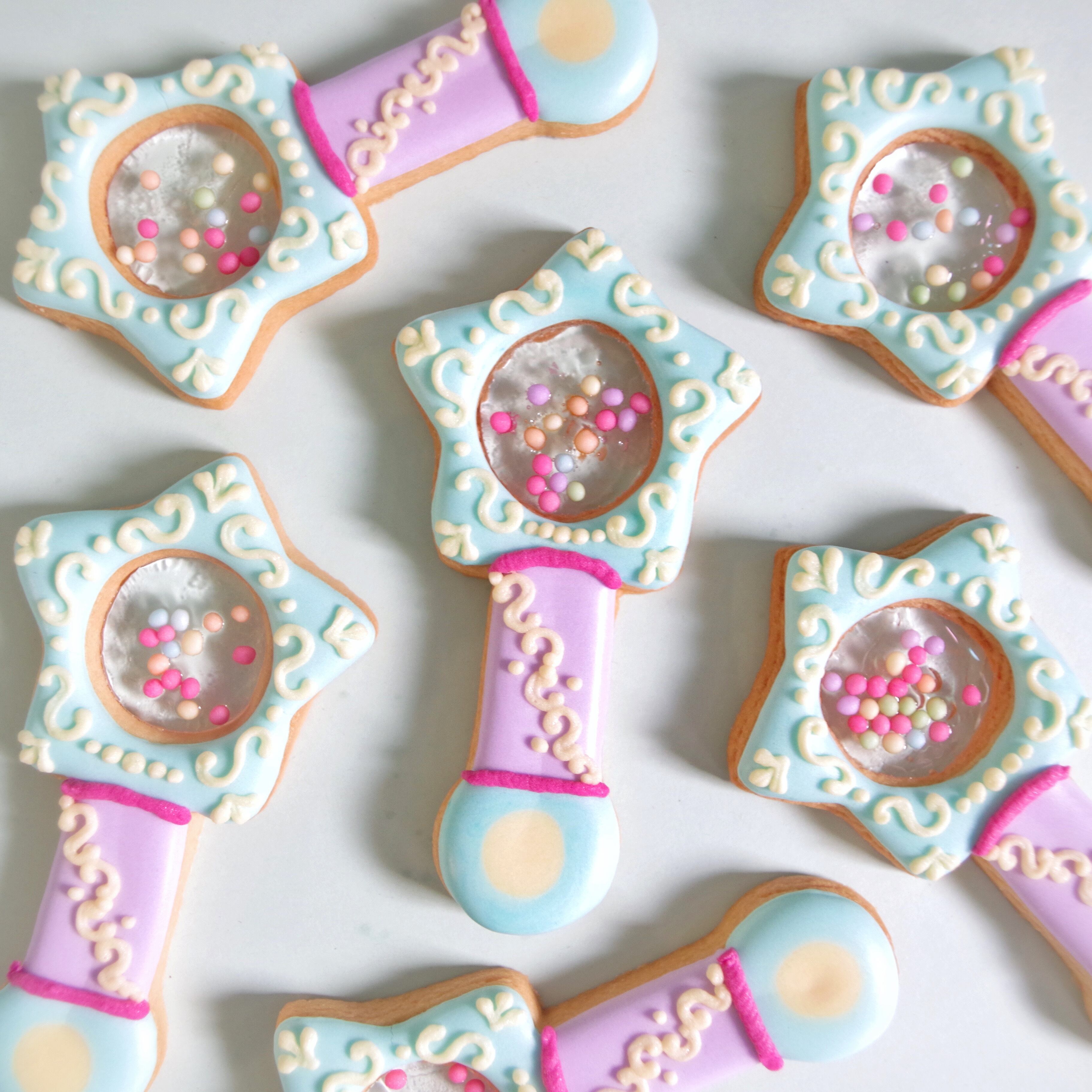 魔法のステッキのアイシングクッキー | Francesca von Sweets