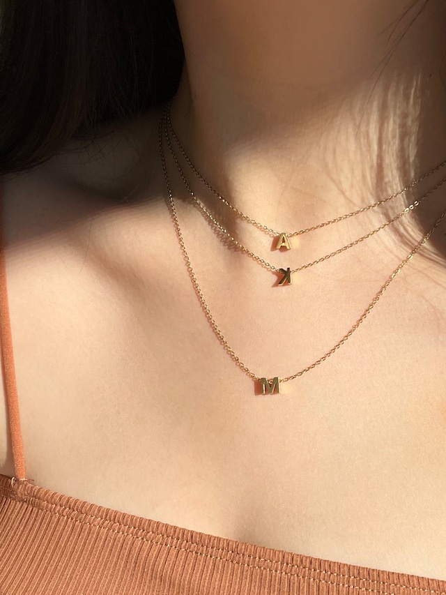 Mini letter necklace