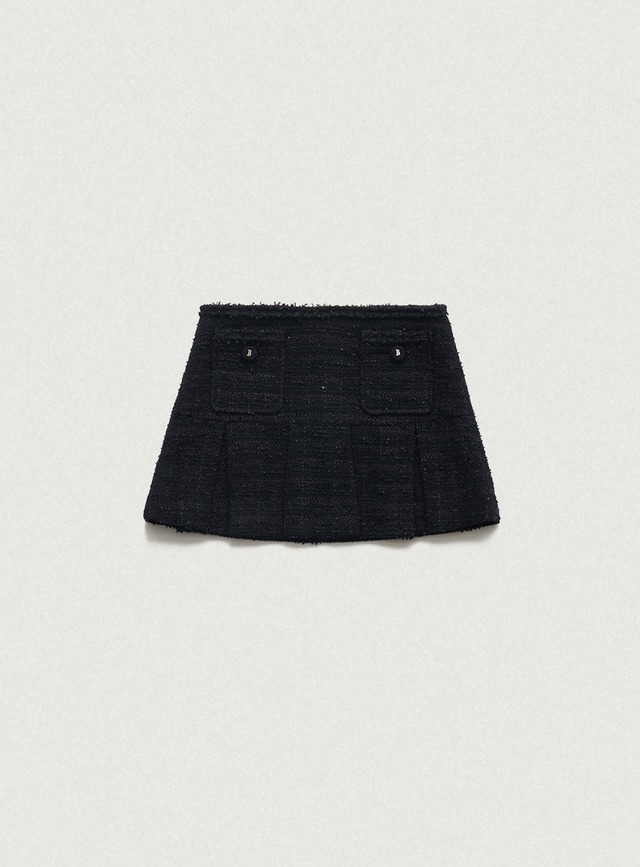 [The Barnnet] Navy Melina Tweed Set-Up Skirt 正規品 韓国ブランド 韓国通販 韓国代行 韓国ファッション ザ バーネット ザバーネット 日本 店舗