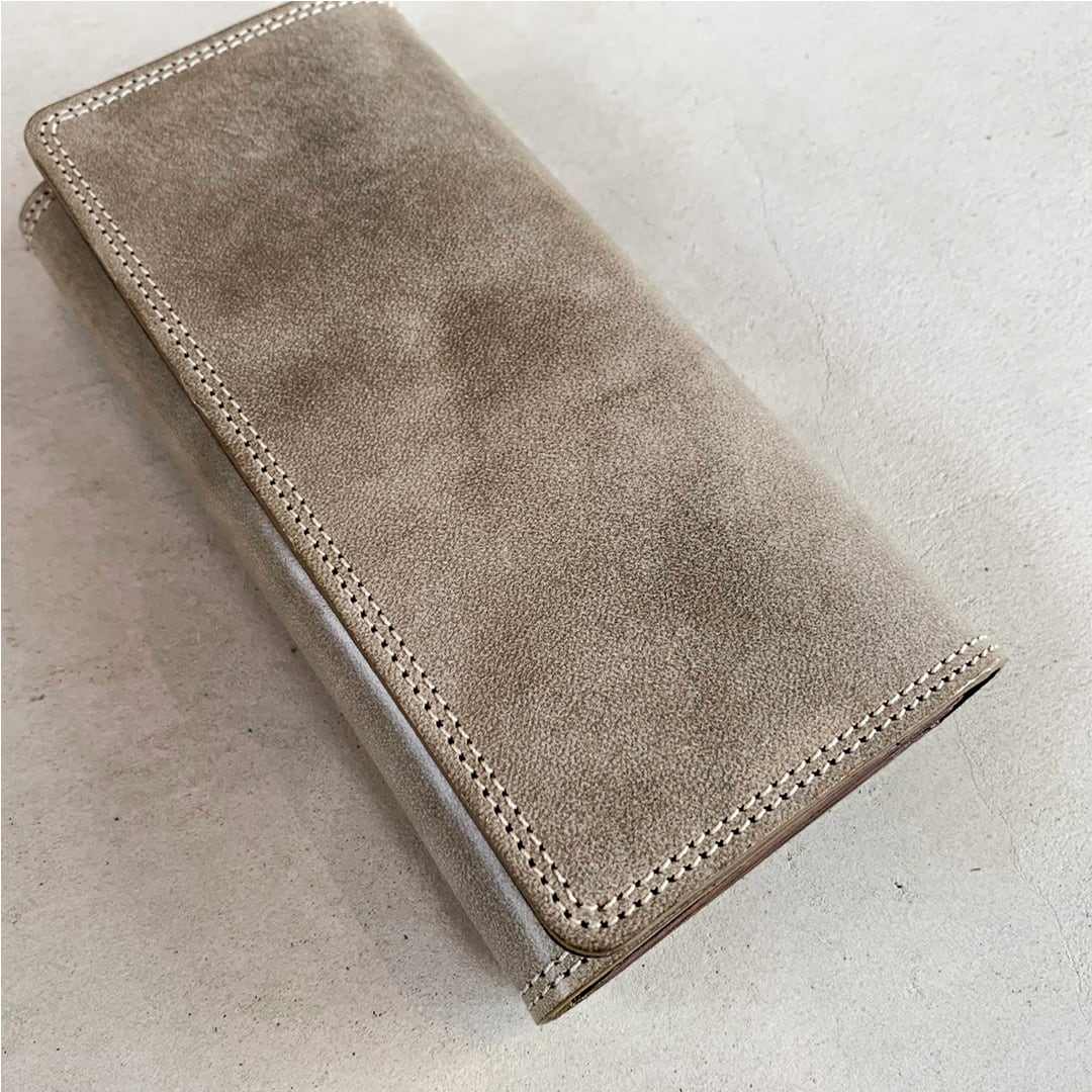 グリーングレイッシュの長財布 | LEATHER CRAFT C/Rem グリーングレイッシュの長財布 | LEATHER CRAFT C/Rem