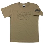 【Cotton100％】MARRIONAPPAREL LOGO＆BARCODE T-shirts (SideKhaki×Black)