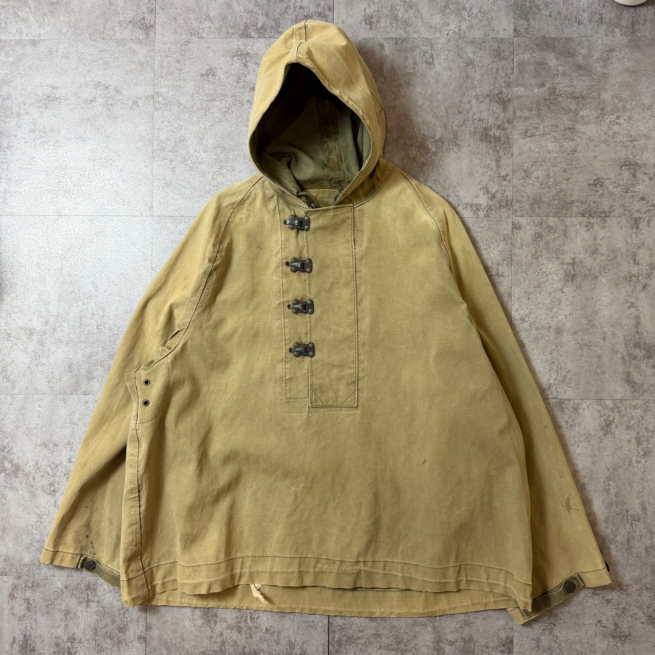 〜40's N-1 Deck Rain Parka USN 13 Stars 40年代 初期 デッキ レイン パーカー 13スター アメリカ軍 ミリタリー ヴィンテージ ビンテージ  TT2026-0012 - 1