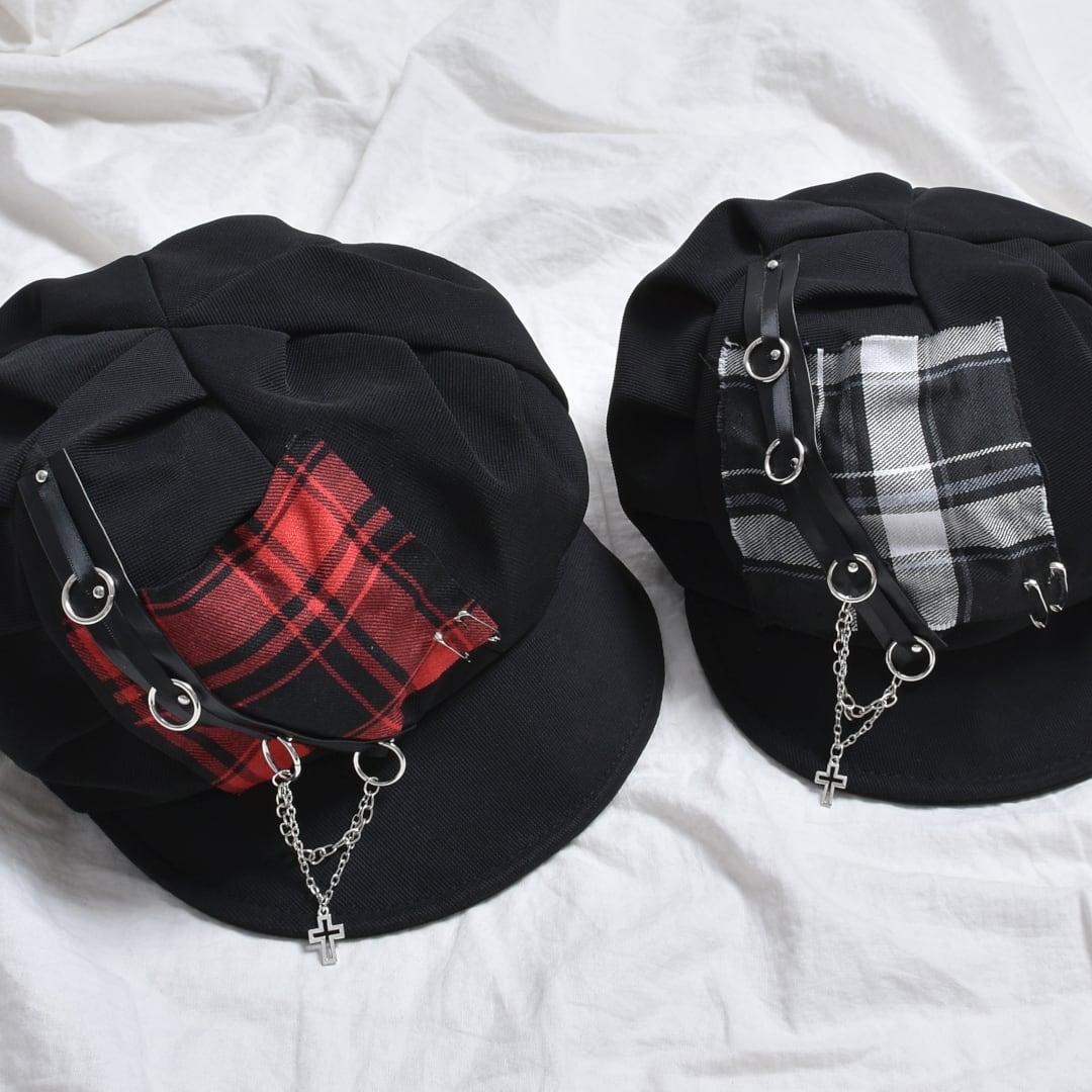 2/23新着】ベルトパートチェックキャスケット | VOLCAN&APHRODITE