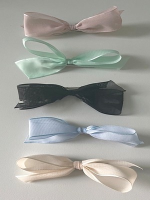 【即納商品】sheer ribbon hair pin