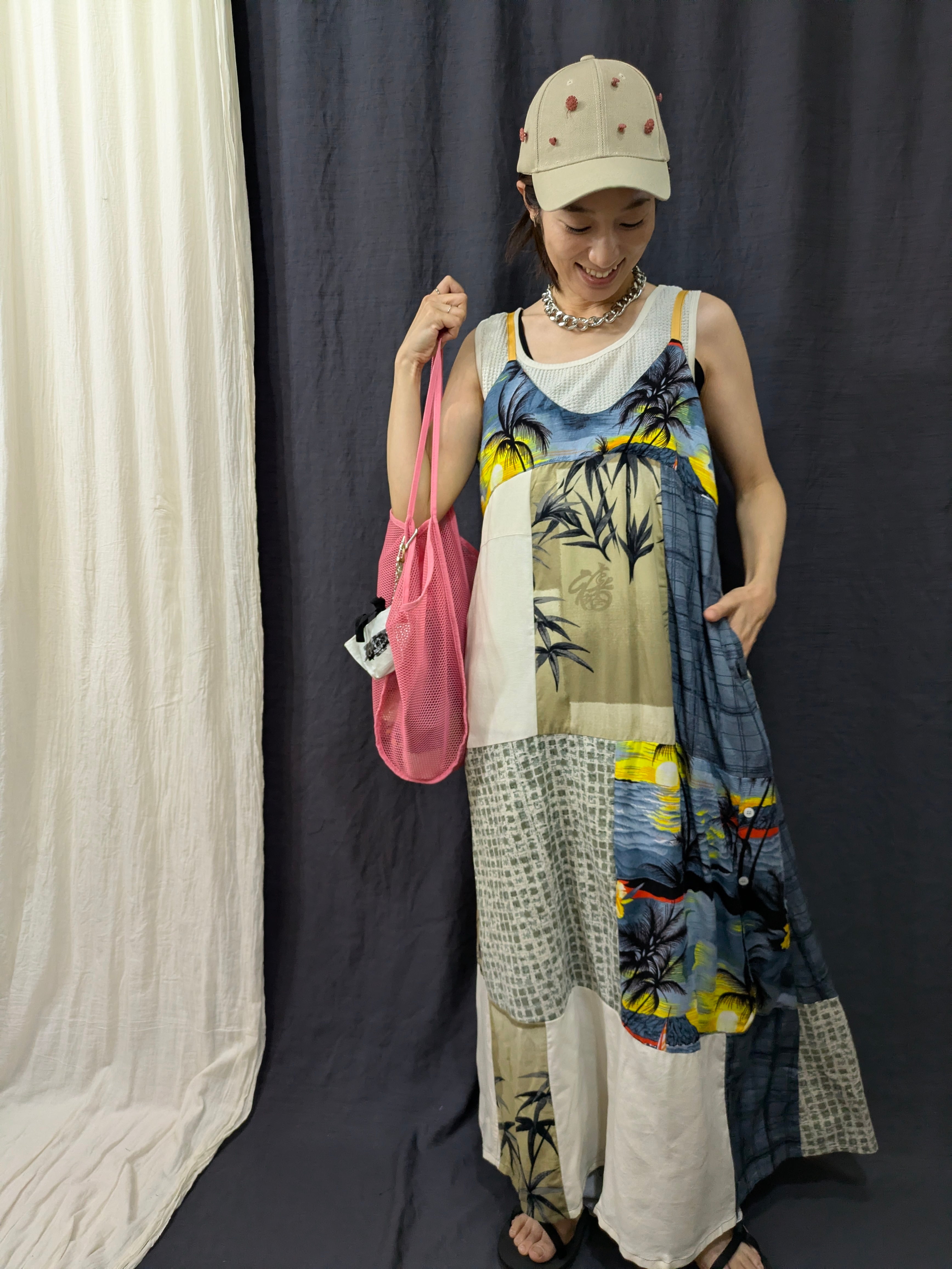 リブヨークナイロンジャケットGRY【リハーズオール】rib yoke nylon