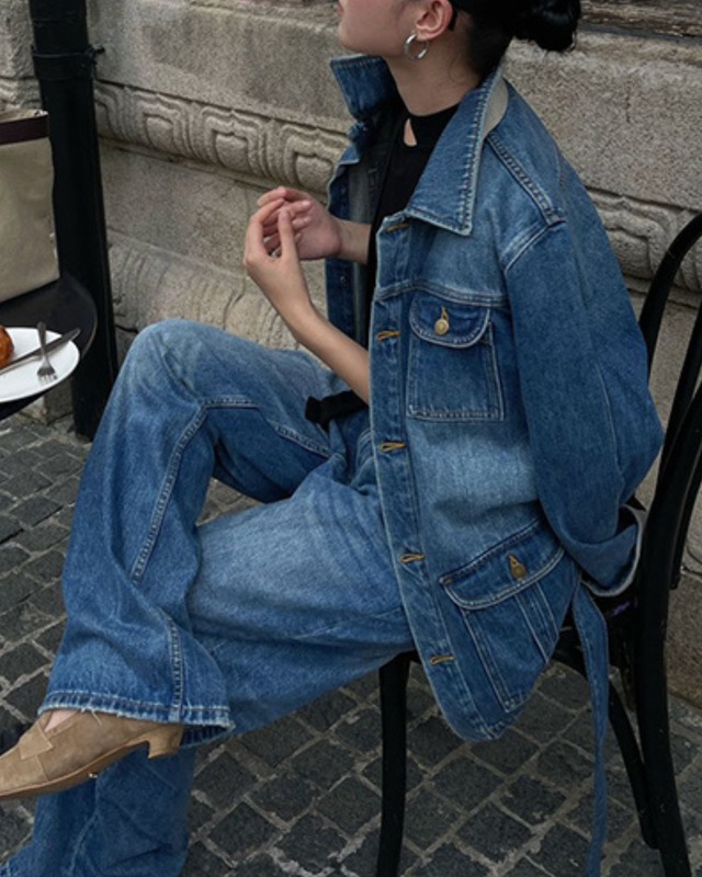 オーバーデニムジャケット　A25048