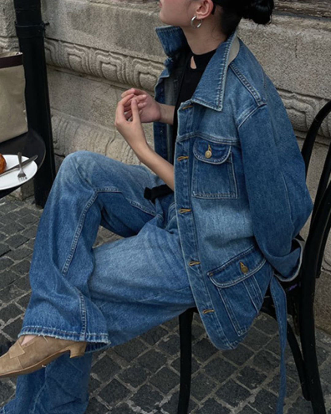 オーバーデニムジャケット A25048