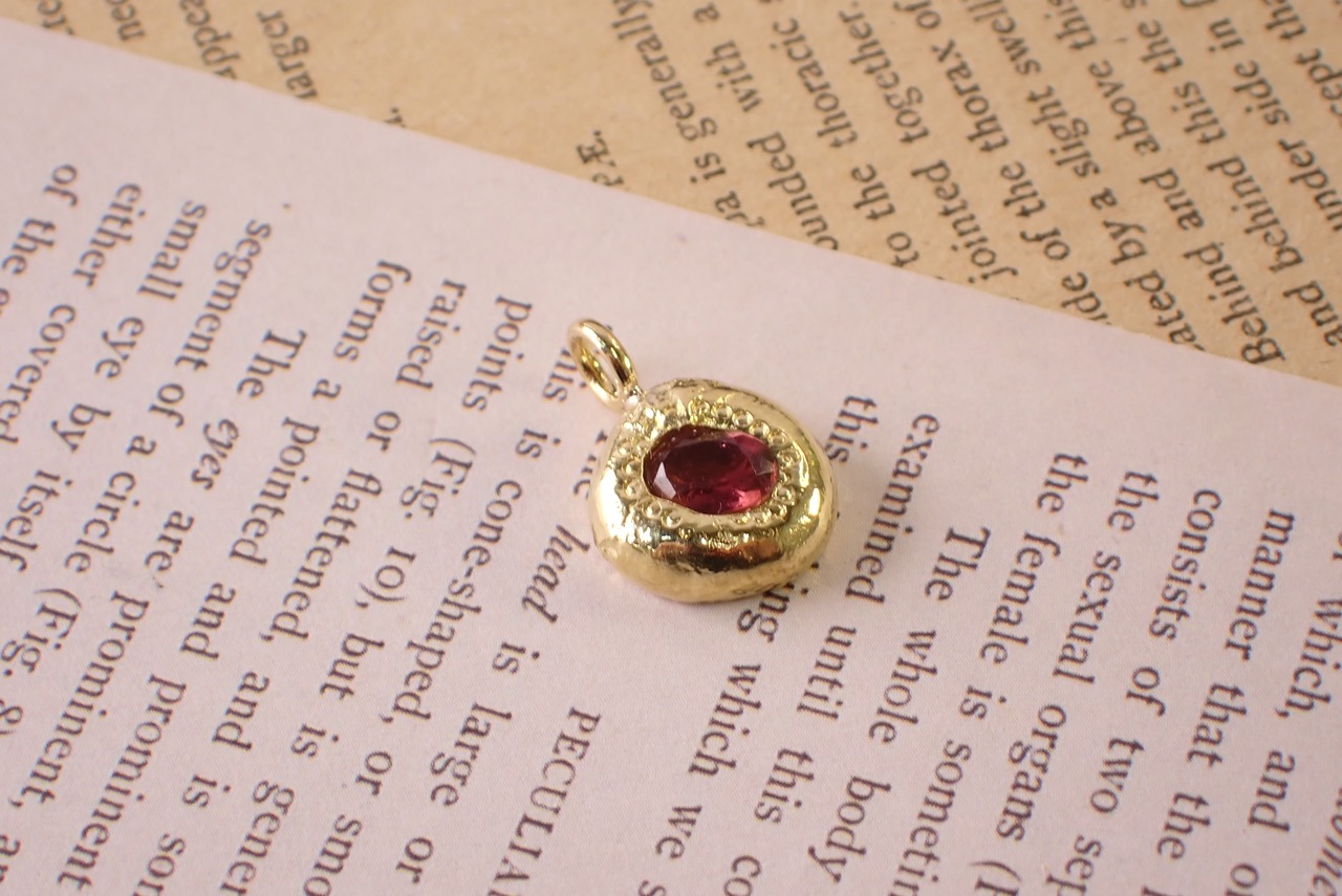 トルマリンペンダントトップ ブラス(真鍮) [D11‐89]