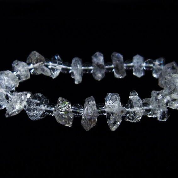 オイルインクォーツ ブレスレット 石油入り水晶 ブレス 一点物 メール便可 [M便 1/10] 111-33532