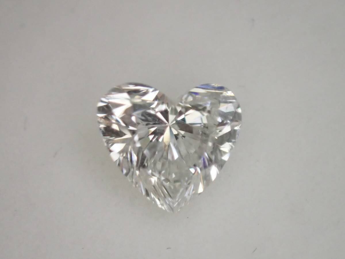 0.598ct ハートシェイプ ダイヤモンド F SI2 0.5ct ルース ハート