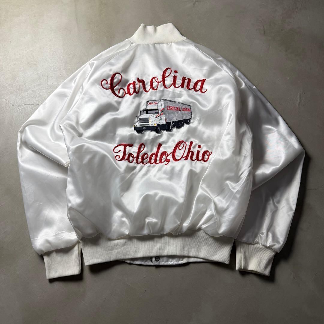 90s Carolina Freight nylon stadiumjumper