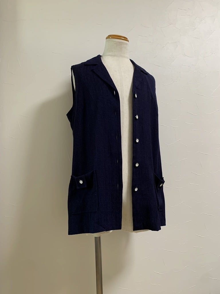 1990's Woven Pattern Design Long Vest
