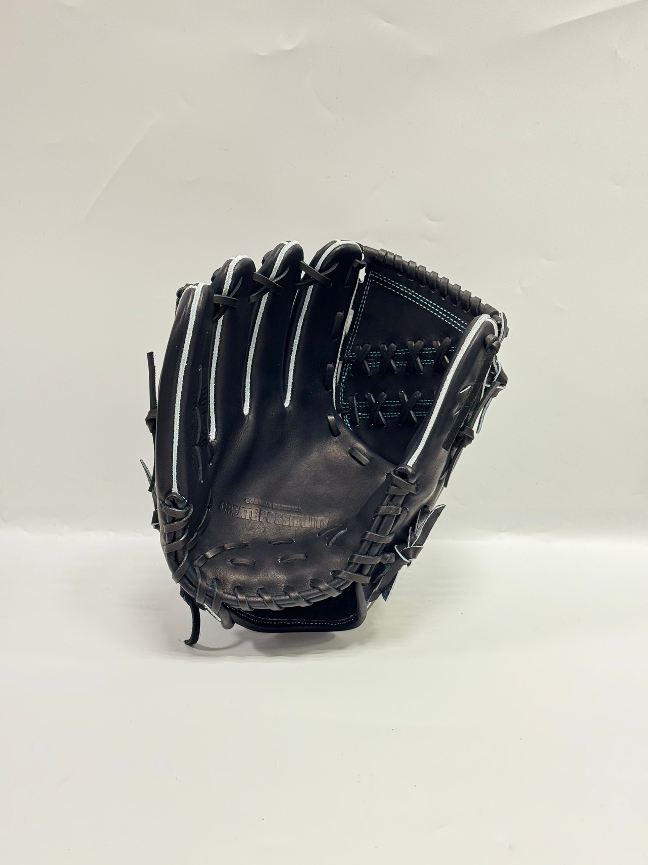 ごりら印の野球道具　限定硬式グラブ　高校野球対応　001ｰ20型　左投げ用　ブラック×ブラック・画像7