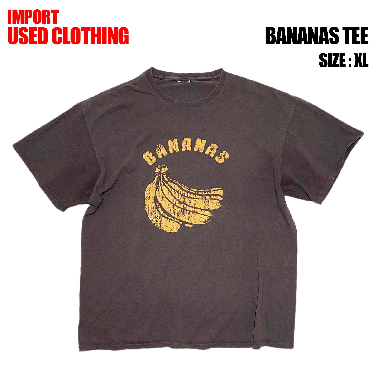 【IMPORT古着】BANANAS TEE (size XL)