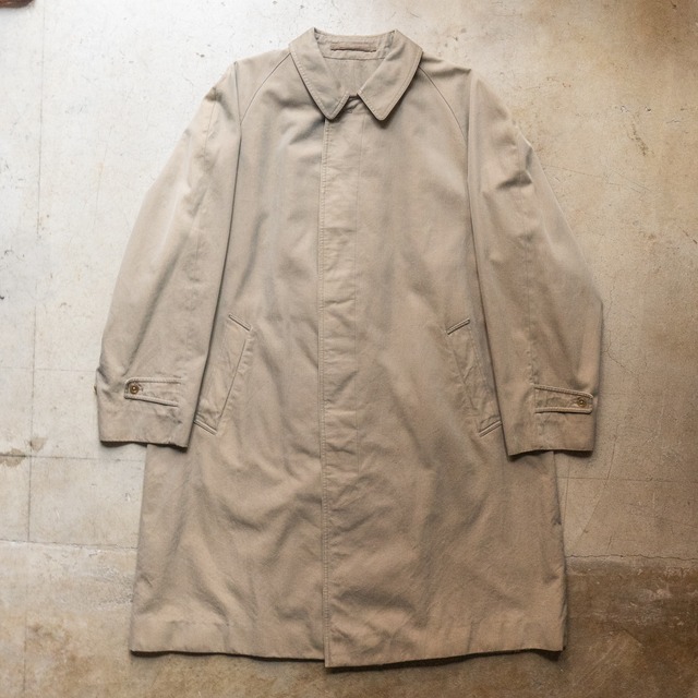 60-70s British “Aquascutum” cotton mac coat with rayon plaid liner | AWASE
