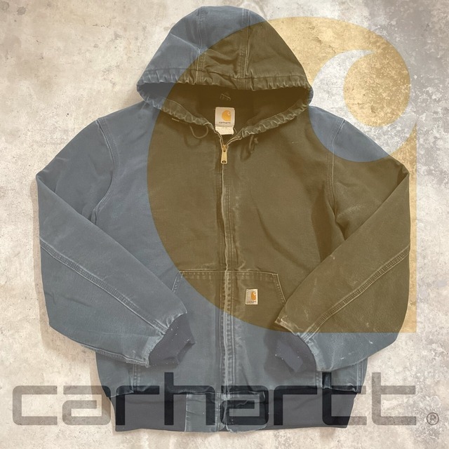 〖Carhartt〗made in USA black color duck active jacket/カーハート アメリカ製 黒 ダック アクティブ ジャケット/msize/#0222/osaka