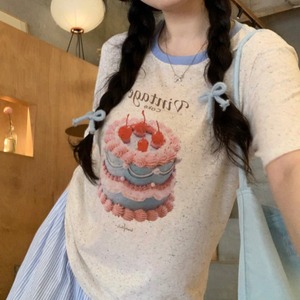 retro cake T-shirt　2litr03329