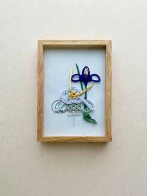 knot  小兜と菖蒲の花フレーム　端午の節句