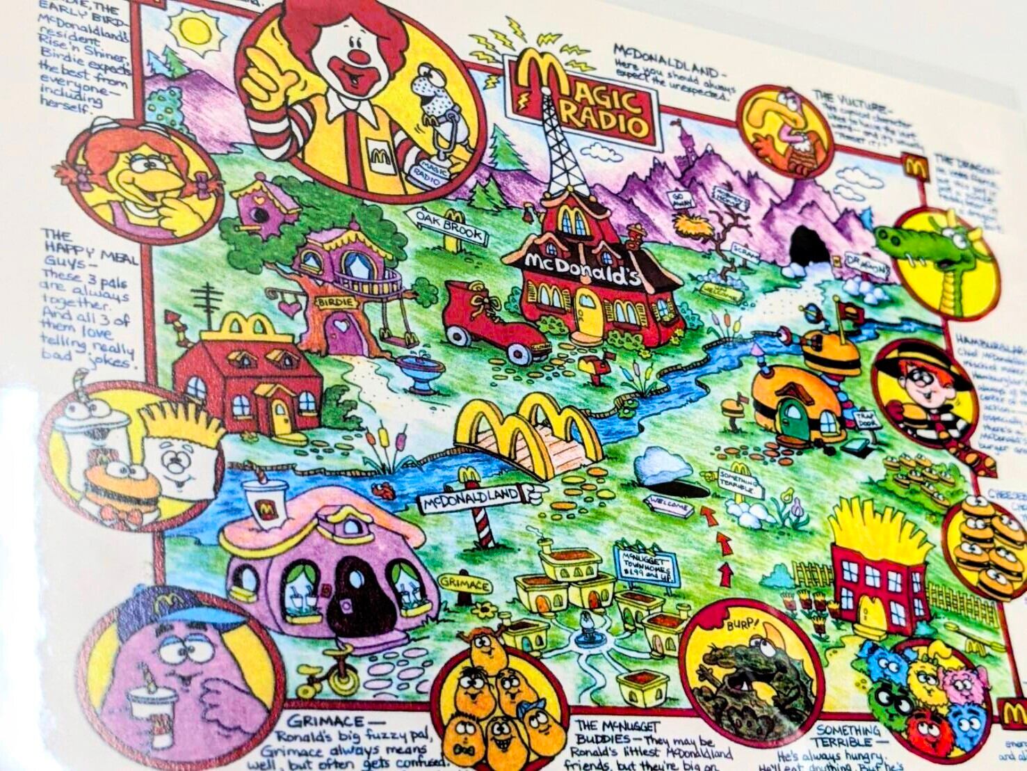 【 McDonald （マクドナルド） 】(AP0014) マクドナルドランドの地図   POST CARD ポストカード〚アメリカン雑貨 アメトイ〛