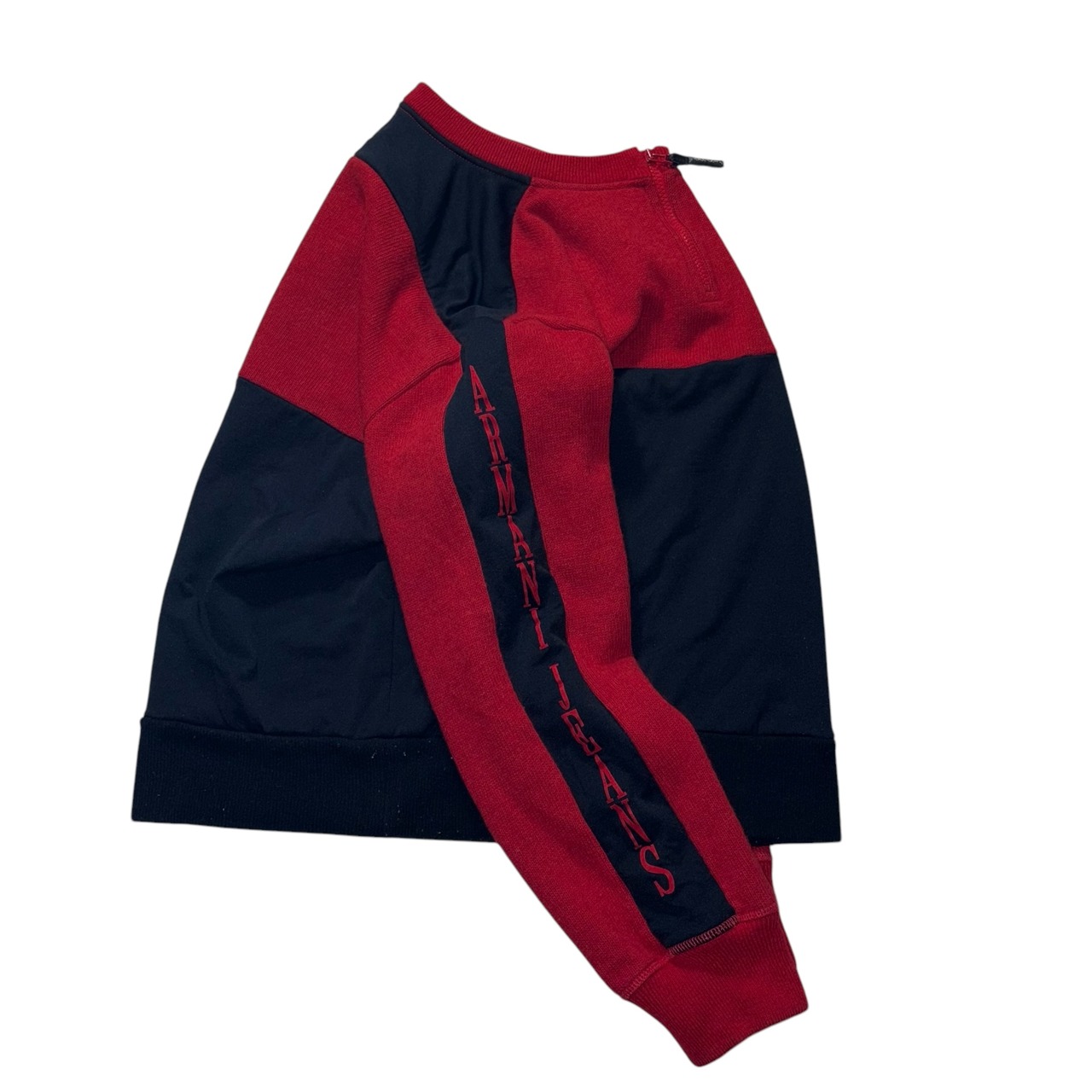 vintage ARMANI JEANS knit × jersey bonding pullover