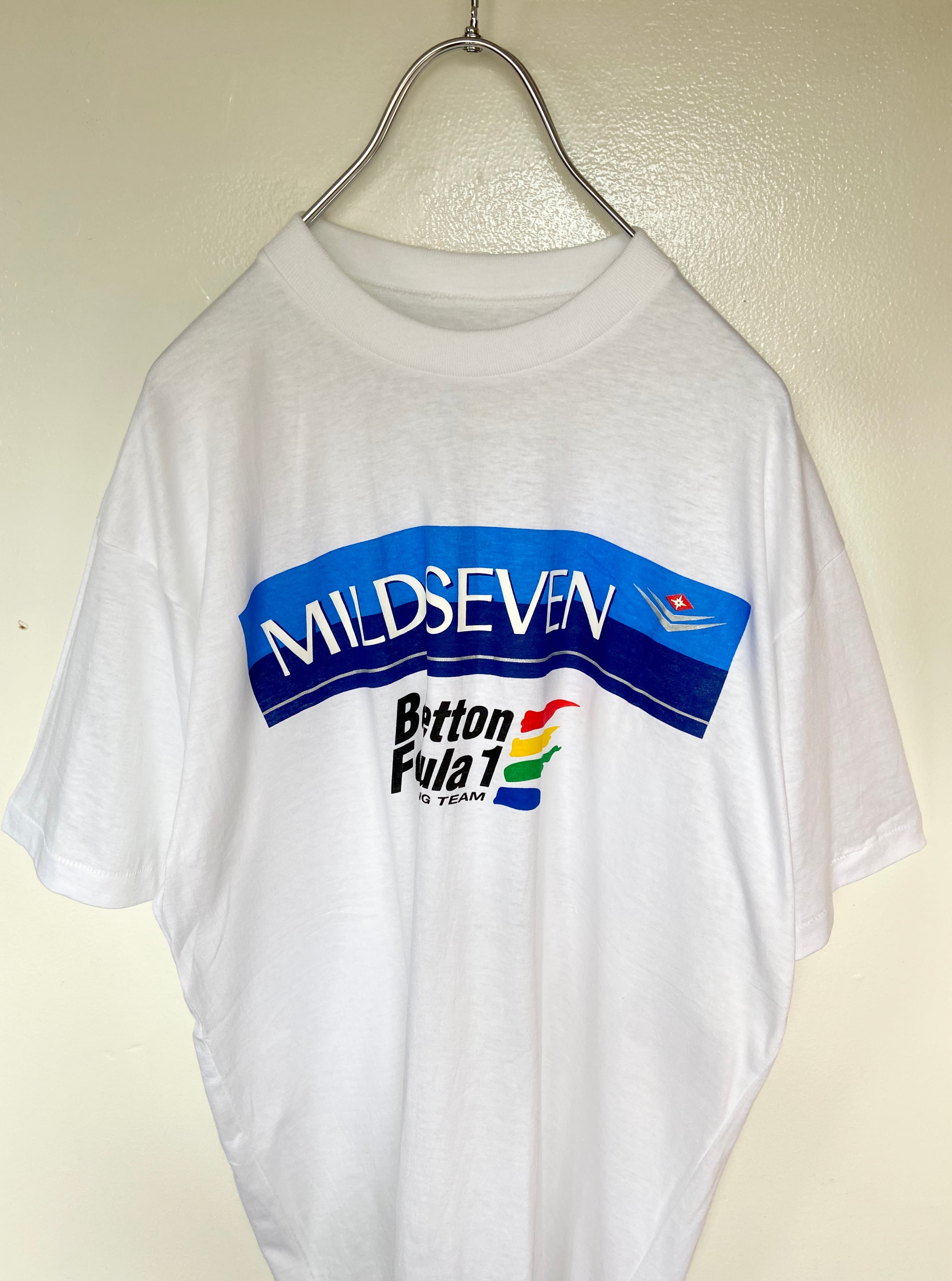 企業ロゴ F1 コラボTシャツ マイルドセブン/MILD SEVEN ベネトン フォーミュラー 限定Tee