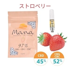 Mana CBDカートリッジ 97% ブロードスペクトラム0.5ml