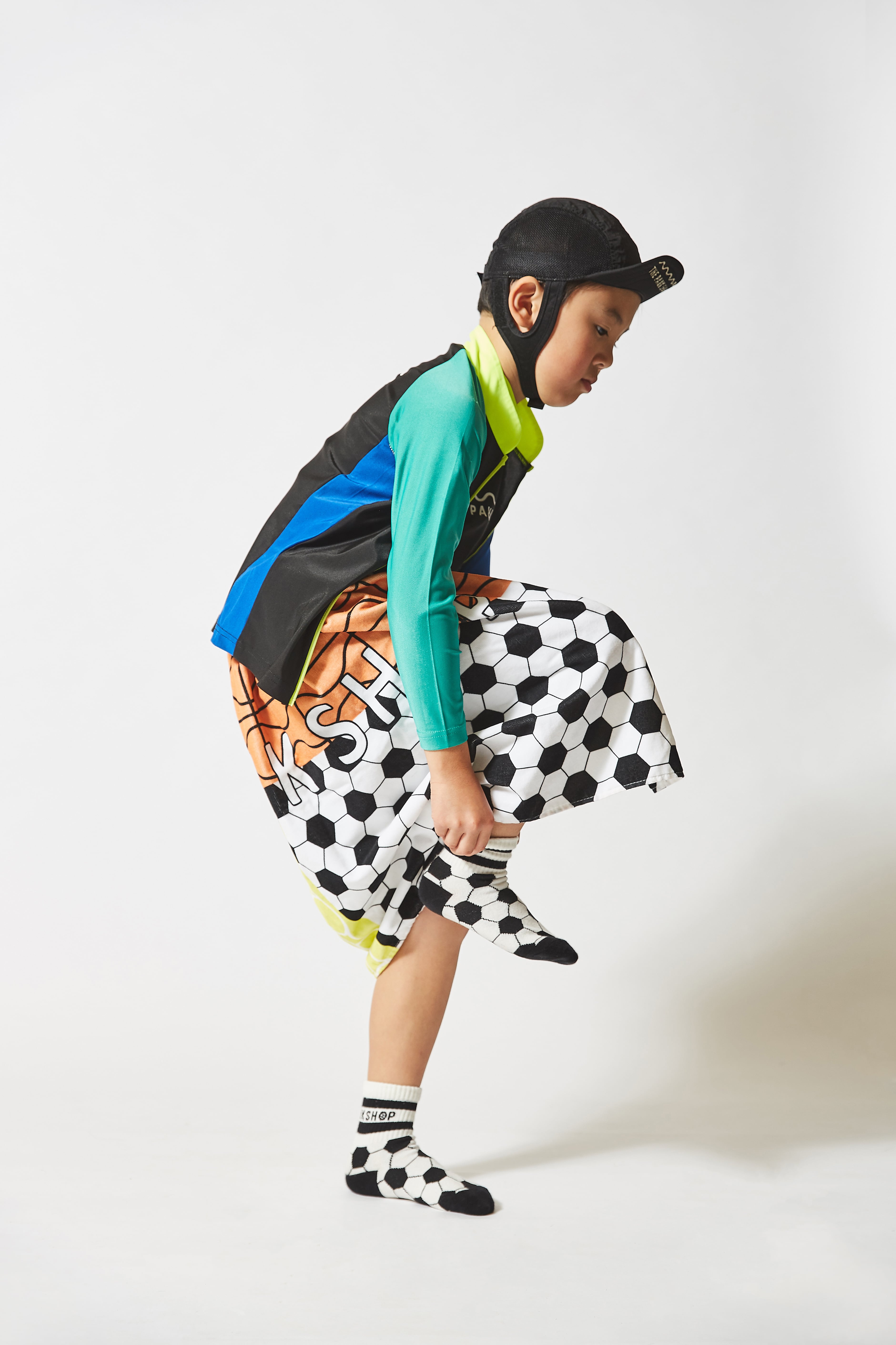 25SS】THE PARKSHOP(ザ・パークショップ)ISLAND PARK RASH TOP black
