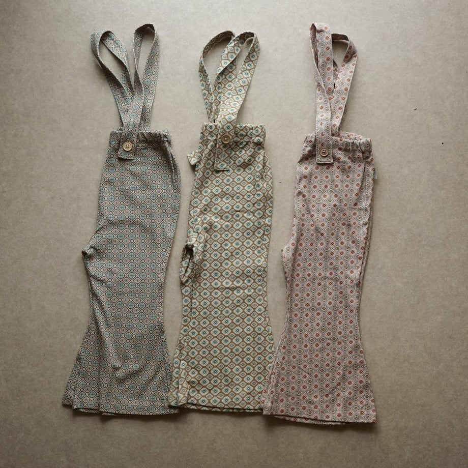 即納andpal &pal アンドパル レトロ柄サロペット