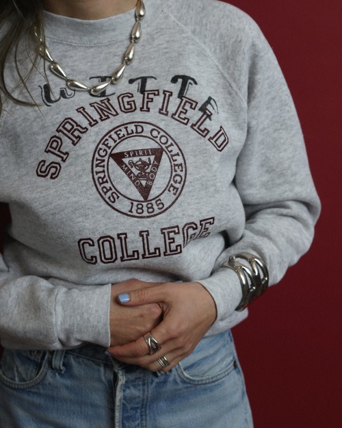 1980's Spring Field College / Sweat Shirt