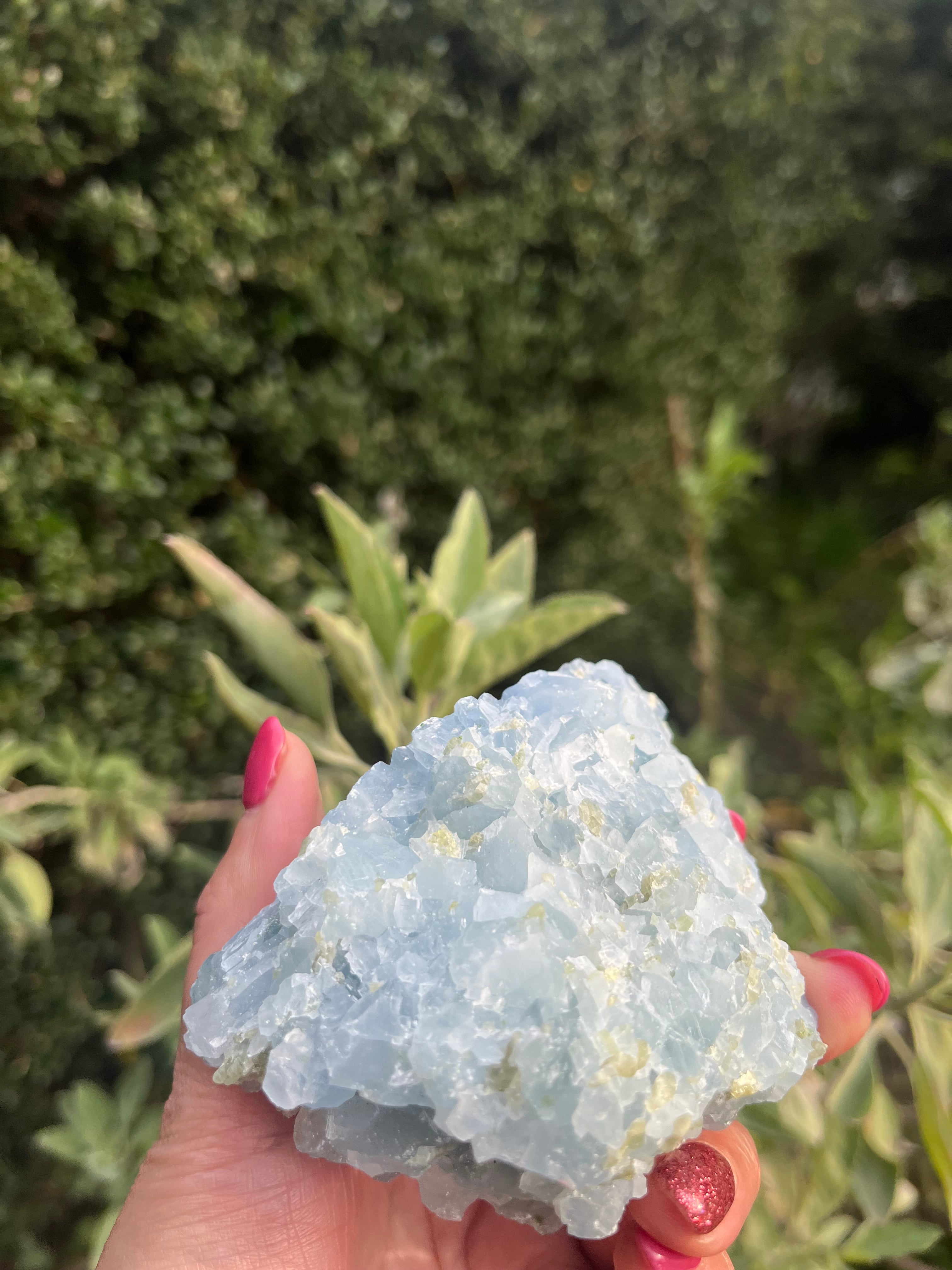 セレスタイト♡ペリドット共生スフィア♡No.2034 セレスタイト♡ペリドット共生スフィア♡No.2034