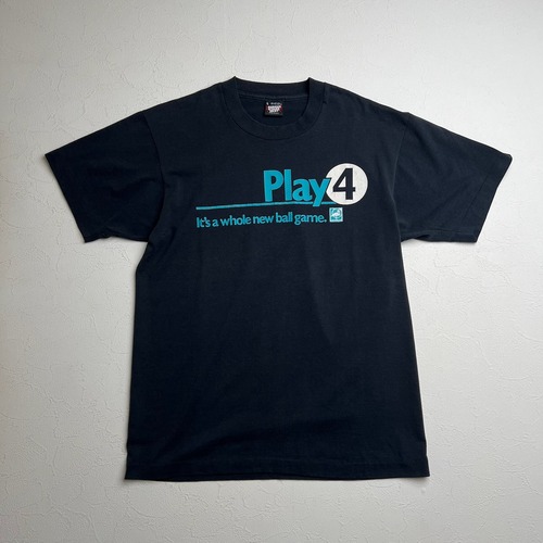 80〜90s USA　メッセージ　シングルステッチ　Tシャツ　L