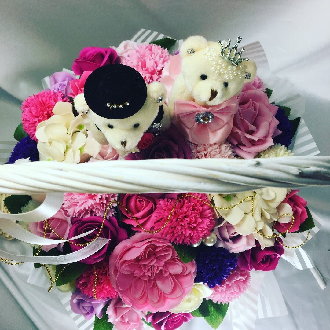 ハート 花かご ブライダル 置物 【公式通販】