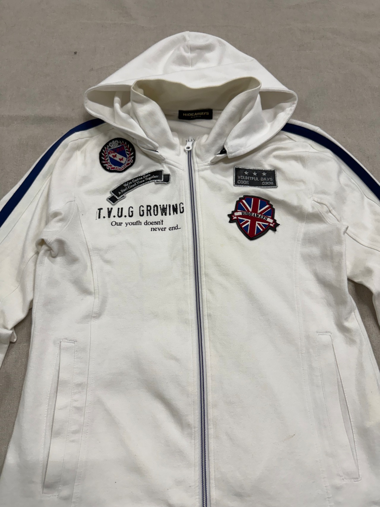 ''HIDEAWAYS''  zip hoodie