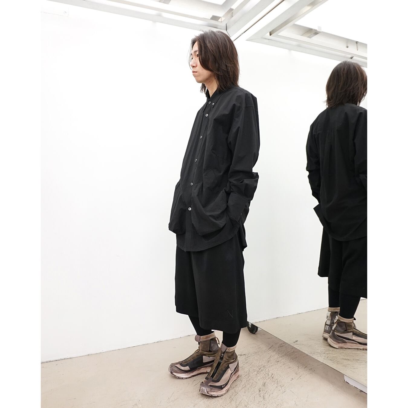 Nomàt] (ノマット) 25SS N-P-15 Short Pants（Black Paint） | Clique